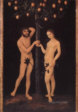 Lucas Cranach the Elder Painting - Adam And Eve 1 Lucas Cranach the Elder